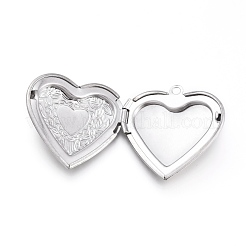Non-Tarnish 304 Stainless Steel Locket Pendants&nbsp;STAS-K192-14P
