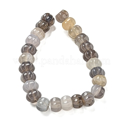 Natural Grey Agate Beads Strands&nbsp;G-G142-A16-01