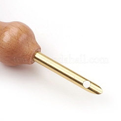 Natural Beech Wood Handle Embroidery Pens&nbsp;TOOL-WH0121-14