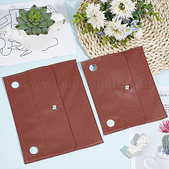 2Pcs 2 Styles PU Imitation Leather Bag Organiser Inserts&nbsp;DIY-WR0002-86