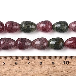 Baking Paint Crackle Glass Beads Strands&nbsp;DGLA-N019-03A-12