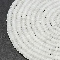 Natural White Jade Beads Strands&nbsp;G-P575-A13-4x2mm
