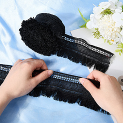 5Yards Polyester Embroidery Ribbon&nbsp;OCOR-GF0004-64B