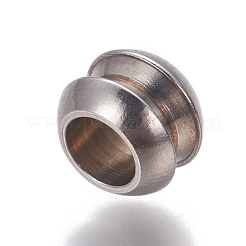 Non-Tarnish 201 Stainless Steel European Beads&nbsp;X-STAS-P239-13P