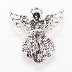 Tibetan Style Alloy Pendants&nbsp;TIBEP-Q063-124AS-RS