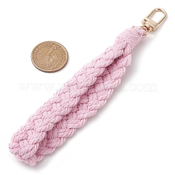 Handmade Macrame Cotton Threads Wrist Strap Pendant Decoration&nbsp;HJEW-JM02625-01