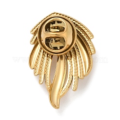 Wing 304 Stainless Steel Pave Cubic Zirconia Brooches for Backpack Clothes&nbsp;JEWB-Z041-01G
