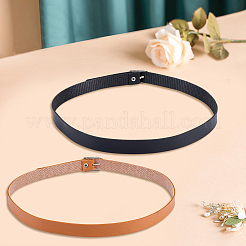 10Pcs 2 Styles PU Leather Hat Band&nbsp;AJEW-CL0002-54