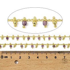 Handmade Brass Cube Link Chains&nbsp;CHC-L053-10G-05