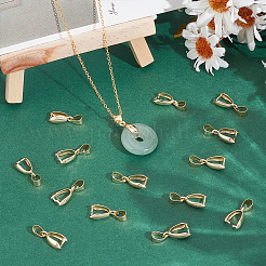 50Pcs Brass Pinch Bails&nbsp;KK-UN0005-32