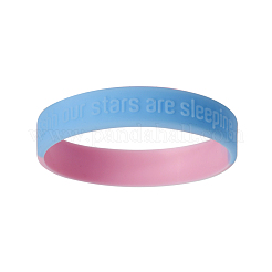 Silicone Wristbands Bracelets&nbsp;BJEW-TW0001-02