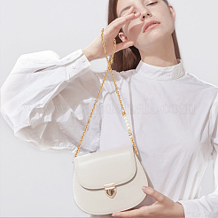 3Pcs 3 Style Plastic Imitation Pearl & Iron Curb Chain Bag Handles&nbsp;DIY-WR0002-71A
