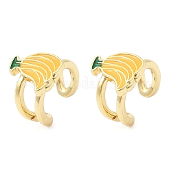 Brass Cuff Earrings&nbsp;EJEW-C186-02C-G