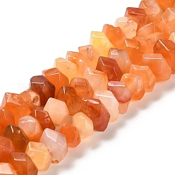 Natural Orange Botswana Agate Beads Strands&nbsp;G-N327-05-19