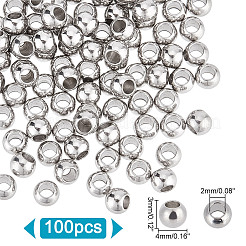 201 Stainless Steel Spacer Beads&nbsp;STAS-UN0008-09P