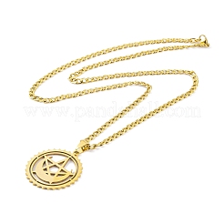 304 Stainless Steel Enamel Necklaces&nbsp;NJEW-Q338-10G