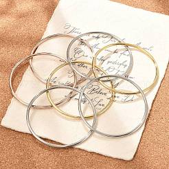 7Pcs 201 Stainless Steel Plain Bangle Sets for Women&nbsp;BJEW-L664-022C-M02