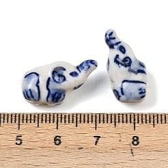 Animal Theme Blue and White Porcelain Beads&nbsp;PORC-Z007-05A
