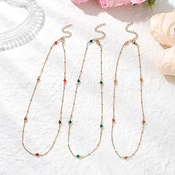 3Pcs 3 Colors 304 Stainless Steel Satellite Chain Necklaces for Women&nbsp;NJEW-JN05572