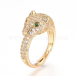 Adjustable Brass Finger Rings&nbsp;RJEW-G096-34G