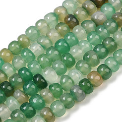Natural Green Onyx Agate Beads Strands&nbsp;G-C258-02