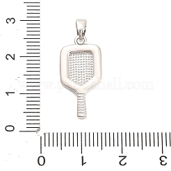 Brass Micro Pave Cubic Zirconia Pendants&nbsp;KK-H527-32P