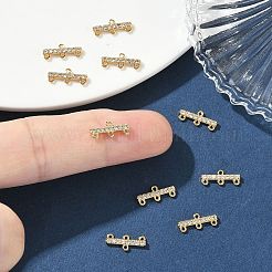 SHEGRACE Brass Micro Pave Pave Cubic Zirconia Chandelier Components Links&nbsp;XGRQ3D792-498G