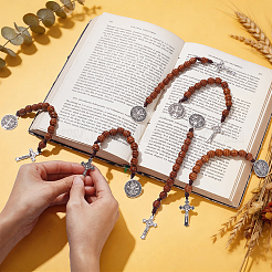12Pcs Wood Beads Hanging Decor&nbsp;DJEW-WA0001-11