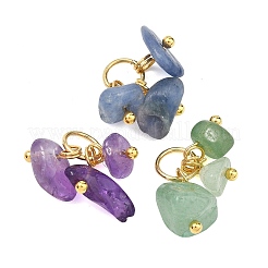 24Pcs Natural & Synthetic Mixed Stone Pendants&nbsp;PALLOY-JF05355-01