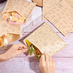 30Pcs 3 Styles Candy Kraft Paper Bags&nbsp;ABAG-TA0001-42