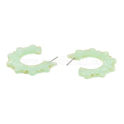 Acrylic Sun Stud Earrings&nbsp;EJEW-I287-01C