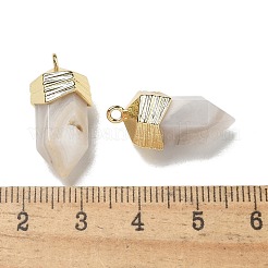 Natural Crazy Agate Faceted Pendants&nbsp;G-G181-03G-09