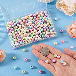 300Pcs Opaque Acrylic Imitation Pearl Beads&nbsp;OACR-TA0004-95A