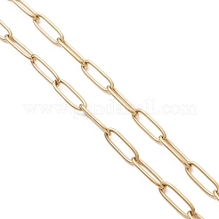 4MM 304 Stainless Steel Paperclip Chain Necklaces with Spring Ring Clasps&nbsp;NJEW-JN05708