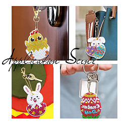 DIY Easter Theme Keychain Diamond Painting Kits&nbsp;DIY-SC0020-22