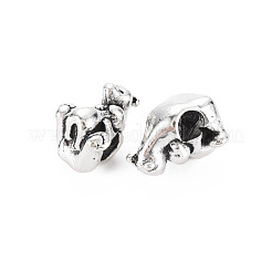 Rack Plating Alloy European Beads&nbsp;MPDL-N039-145AS