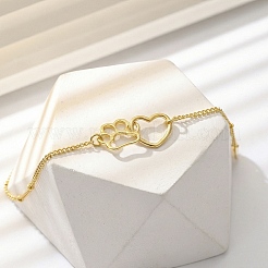 304 Stainless Steel Link Chains Bracelets&nbsp;BJEW-F537-01G