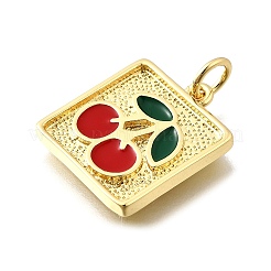 Brass Enamel Pendants&nbsp;KK-Z104-06G-04