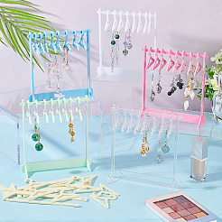 6 Sets 6 Styles Acrylic Earring Display Stands&nbsp;EDIS-PH0001-71