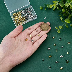 120Pcs 6 Styles Brass Snap on Bails&nbsp;KK-PH0014-37