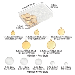 DIY Blank Dome 304 Stainless Steel Pendant Making Kits&nbsp;DIY-FS0008-36