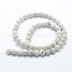 Natural Magnesite Beads Strands&nbsp;G-I199-27-4mm