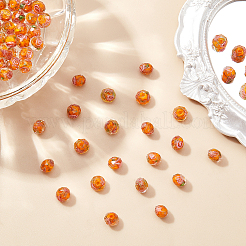 Handmade Gold Sand Lampwork Beads Strands&nbsp;LAMP-OC0001-30D