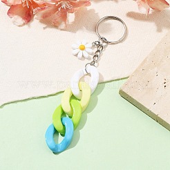Acrylic Curb Chain Keychain&nbsp;KEYC-JKC00633-02