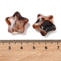 Leopard Print Opaque Acrylic Beads&nbsp;OACR-B052-08