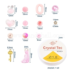 167Pcs Flower & Geometry Acrylic & Resin Beads&nbsp;DIY-YW0002-55