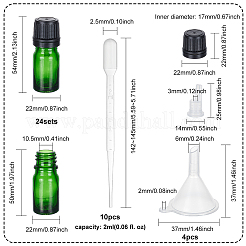 24 Sets Empty Glass Essential Oil Bottles&nbsp;MRMJ-BC0003-37A