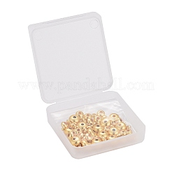 75Pcs 5 Size Brass Spacer Beads Set&nbsp;KK-LS0001-04G