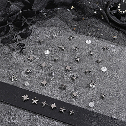 96 Sets 6 Styles Alloy Rivets&nbsp;DIY-PH0036-93B