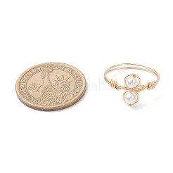 Shell Pearl Finger Rings&nbsp;RJEW-JR00944-01